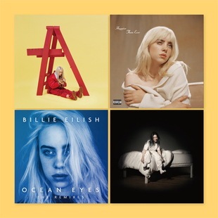 碧梨Billie专辑封面海报宿舍卧室房间装饰画贴墙背景挂画无框画