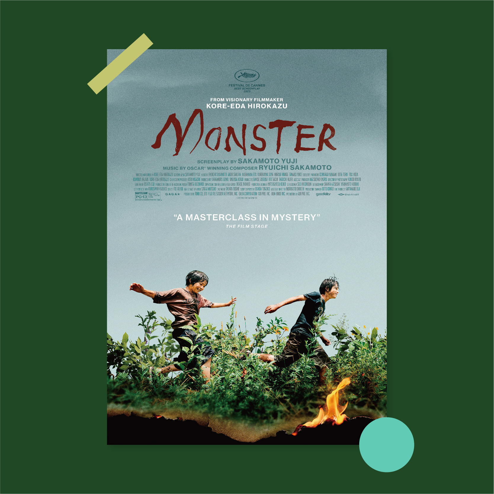 怪物Monster是枝裕和电影海报剧照装饰画墙贴相框画芯贴墙画报