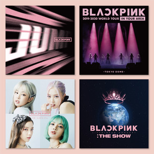 BLACKPINK专辑jump封面海报JENNIE朴彩英LISAJISOO装饰画墙贴照片