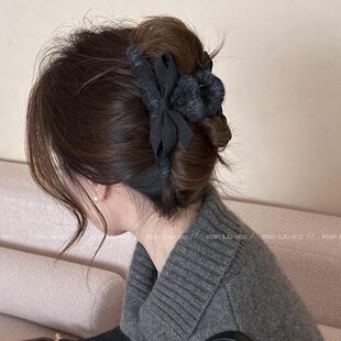蝴蝶结发抓夹女大号夹子发卡发夹高级感后脑勺鲨鱼夹头饰2025新款