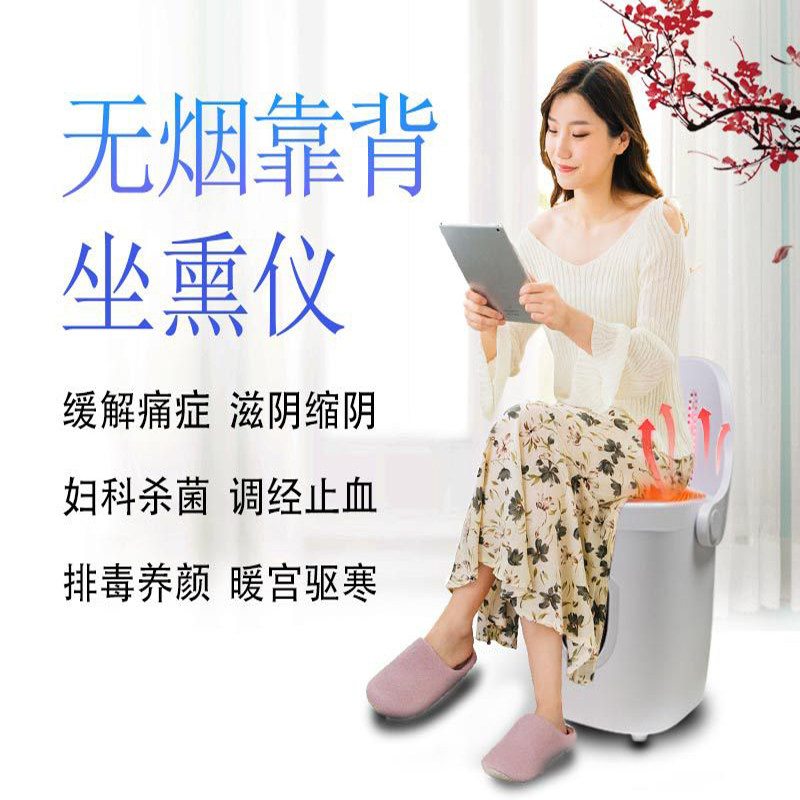 坐灸仪艾灸仪无烟靠背坐熏仪家用按摩温熏调理器缓解痛经暖宫驱寒