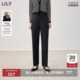 LILY大师系列 西装 商场同款 2025女装 弹力通勤直筒裤 裤 烟管裤