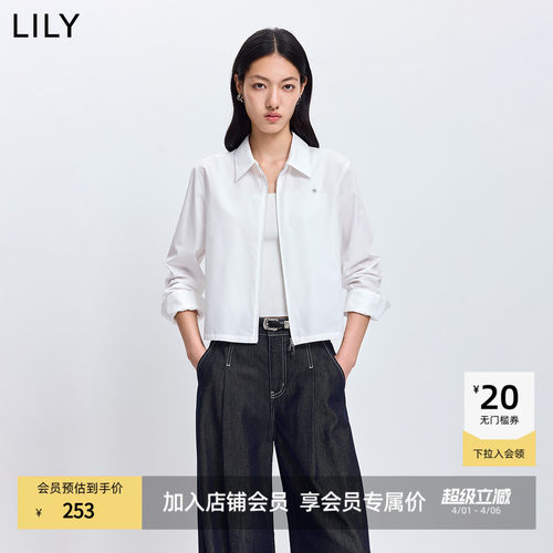 LILY短款通勤翻领长袖简约外套