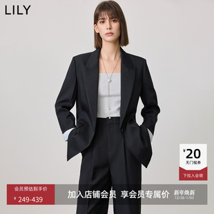 外套女 宽松休闲松弛感通勤精致高级感西装 零压西装 LILY2025新款
