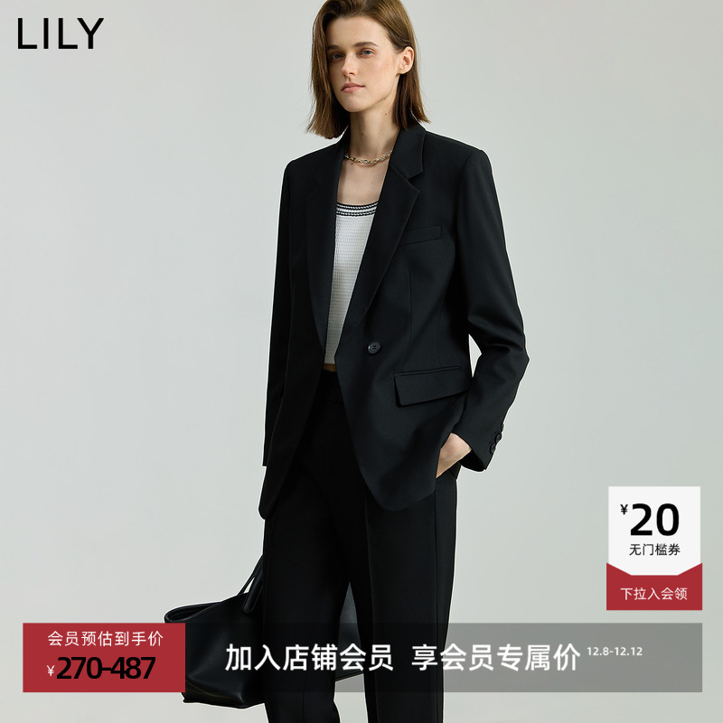 LILY收腰一粒扣商务通勤智感西装
