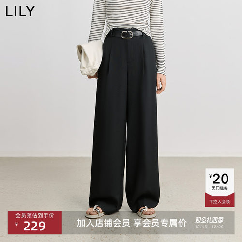 高智感阔腿裤LILY通勤百搭直筒裤