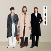 衣橱直播间 所有女生 LILY100%美丽诺羊毛轻量双面呢毛呢大衣