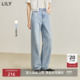 复古休闲通勤高腰显瘦阔腿牛仔裤 女装 商场同款 LILY夏新款