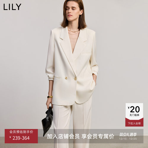 LILY通勤百搭长袖西装外套