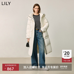 女装 LILY2024冬新款 商场同款 轻户外收腰百搭鸭绒羽绒服 X系列
