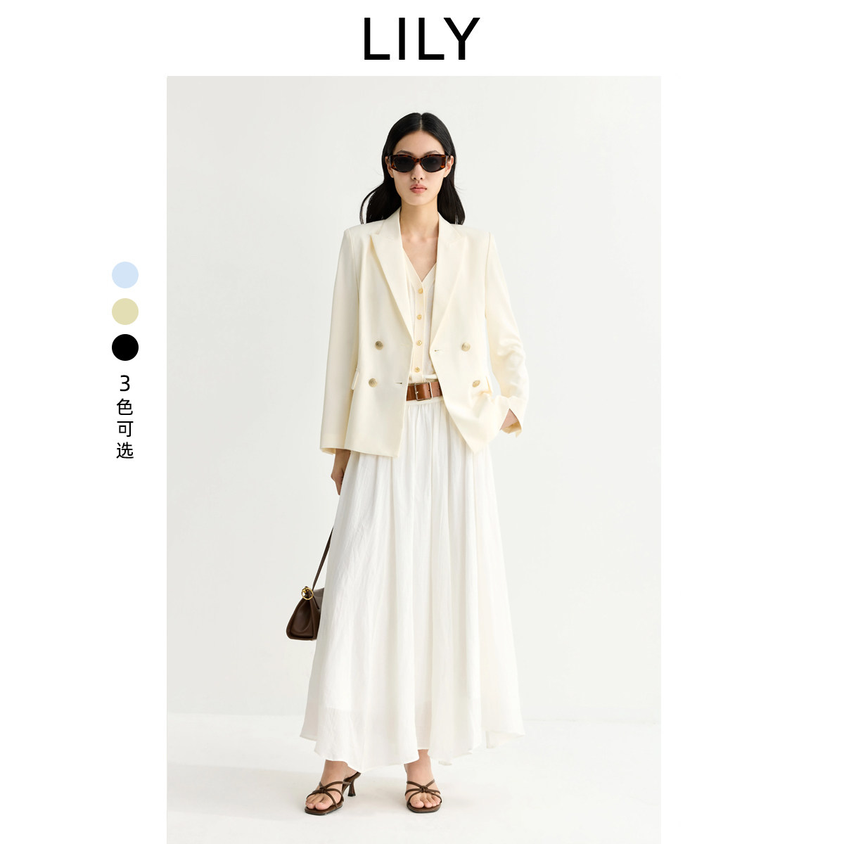 【大师系列西装2.0】LILY2026春新款女装宽肩通勤高级感西