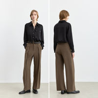 LILY2026 Winter New Women's Wear: Simple lapel light business shoulder casual commuting solid color long-sleeved shirt top thumbnail 7
