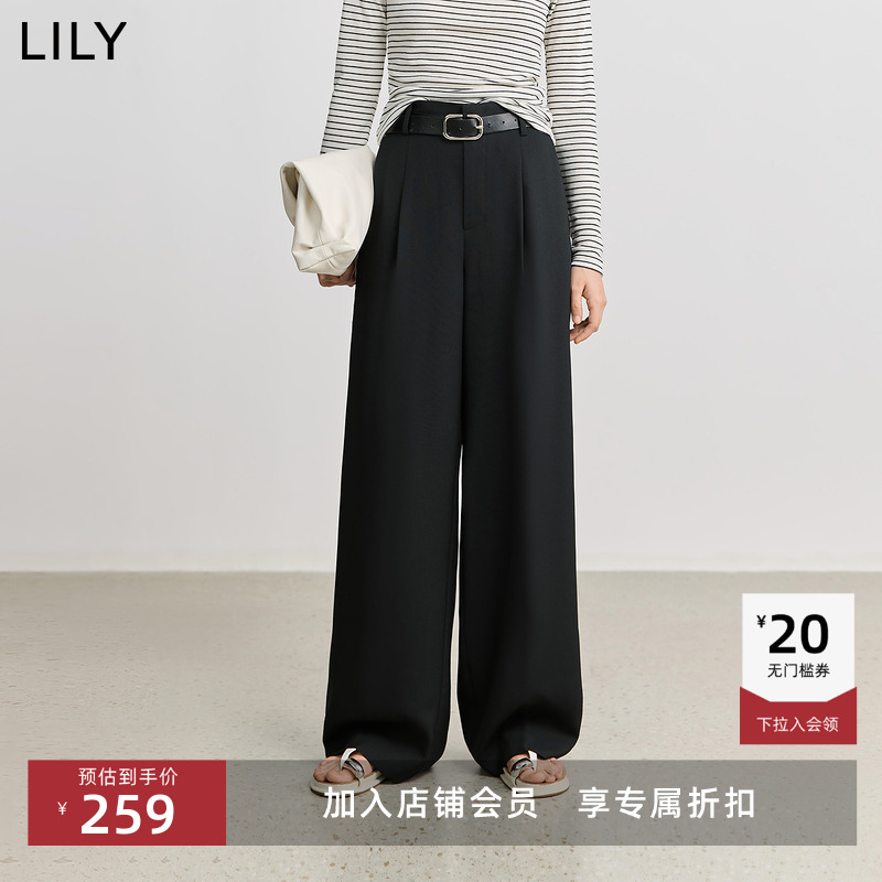 高智感阔腿裤LILY通勤百搭直筒裤