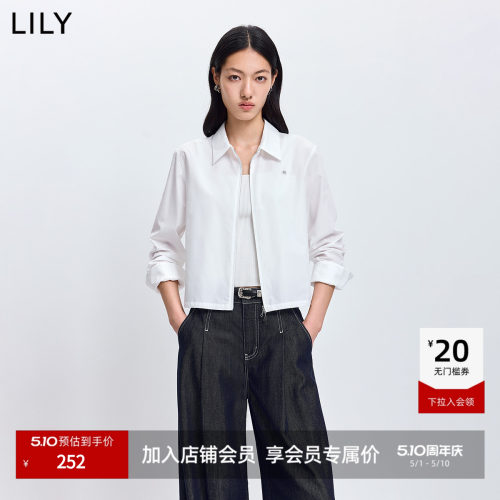 LILY短款通勤翻领长袖简约外套