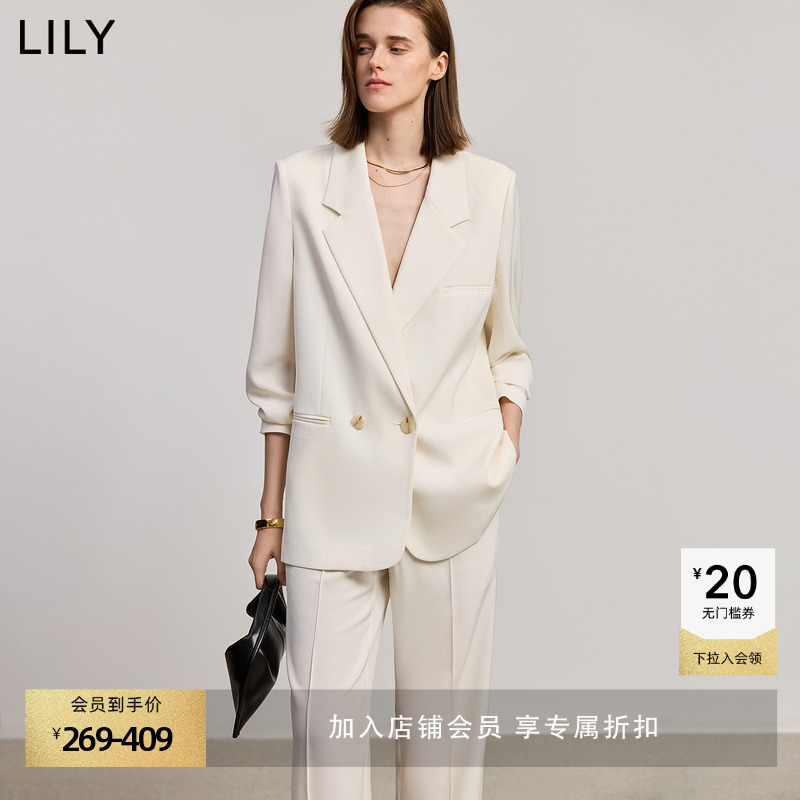 LILY通勤百搭长袖西装外套