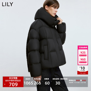 【天猫预售】法奢白金0感泡芙LILY短款加厚鹅绒服女羽绒外套
