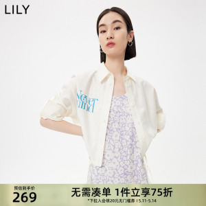 Lily时尚通勤宽松短外套衬衫