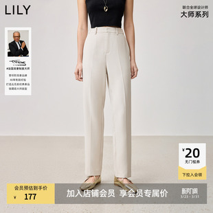 2025春女装 经典 通勤直筒裤 西装 商场同款 烟管裤 裤 LILY大师系列
