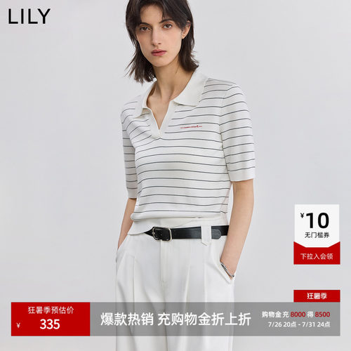 LILY莱赛尔醋酸混纺新款针织衫