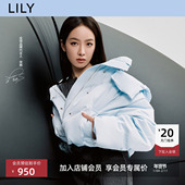 连帽保暖90鹅绒羽绒服短外套 LILY冬新款 宋茜同款 商场同款