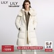 法奢白金 LILY长款 三防羽绒服女2025冬季 新款 收腰泡芙鹅绒外套