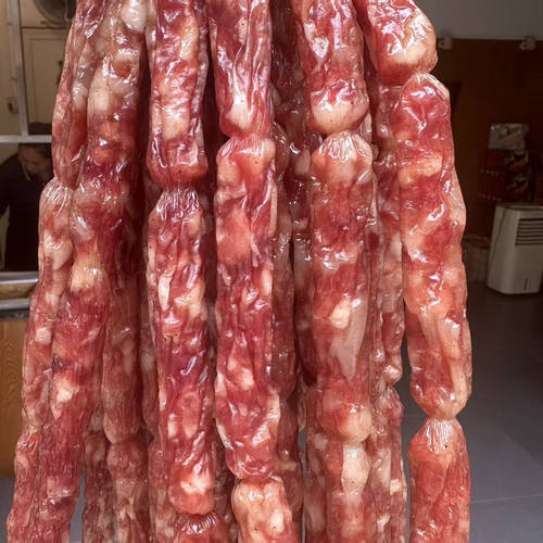 安铺万和腊味广式(咸香）二八肥瘦腊肠香肠年货特产(散装带绳子)