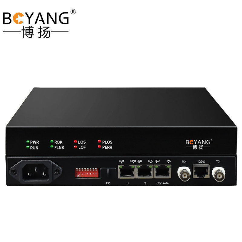 博扬（BOYANG）BY-1E1S IP网口 以太网转E1 反向协议转换器单E1