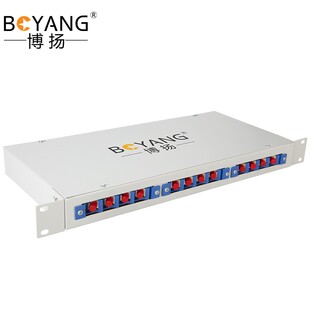 博扬12口光纤终端盒FC光纤盒子满配尾纤+法兰]12芯多模BY-FCMM-12