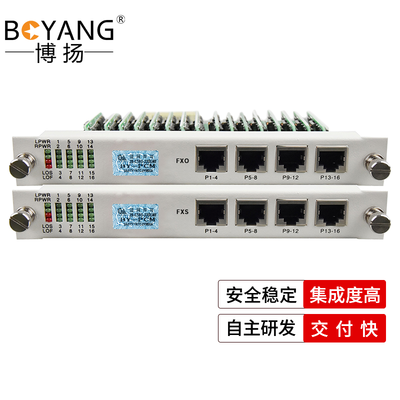 博扬  数字电话光端机机框引擎业务板卡8路电话+8路磁BY-ENG-8P8H