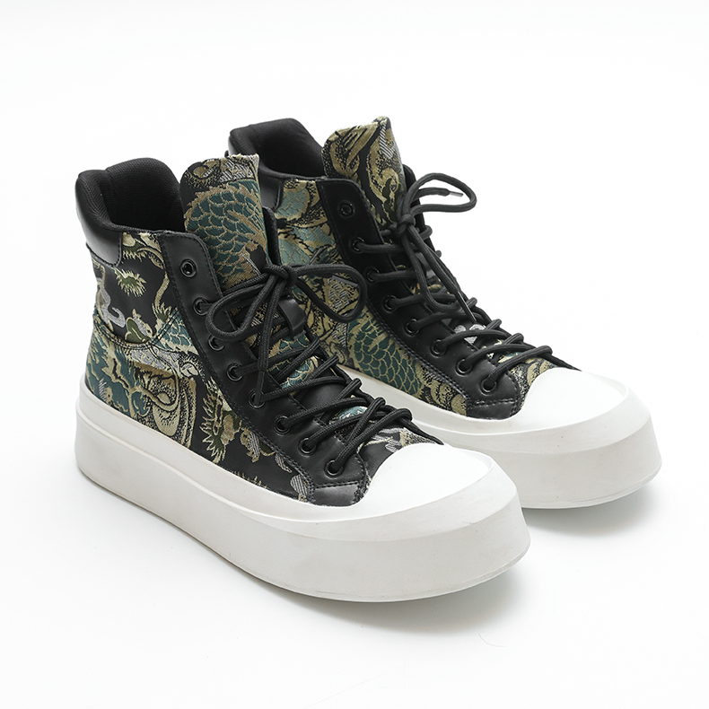 刺绣青年休闲休闲鞋子古风春秋