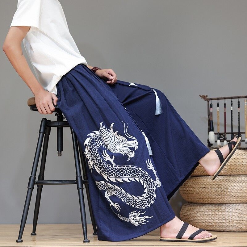 休闲裤改良汉服轻薄裙裤