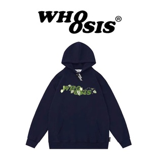 WHOOSIS（不知其名）秋海棠logo连帽卫衣秋冬简约百搭男女休闲潮