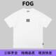 GOD联名款 三条杠植绒纯棉短袖 FEAR T恤高街宽松男女同款 FOG潮