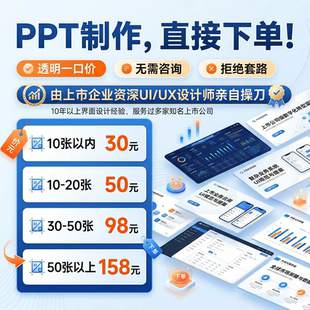 PPT制作代做定制设计年终汇报述职报告商业计划书路演直接下单