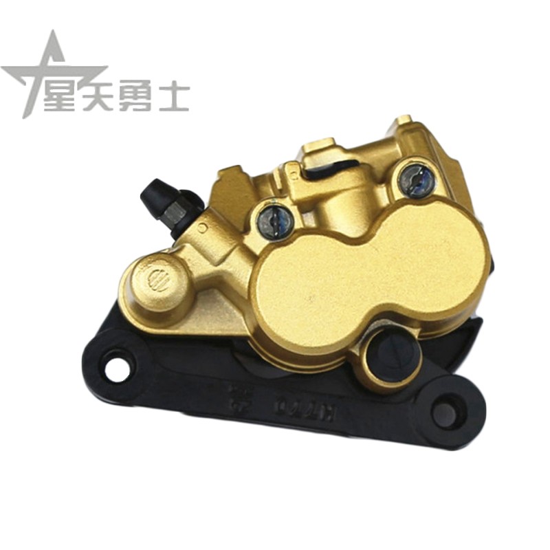 适用豪爵踏板摩托时代之星时尚之星HJ100T-2/3前刹车下泵碟刹卡钳