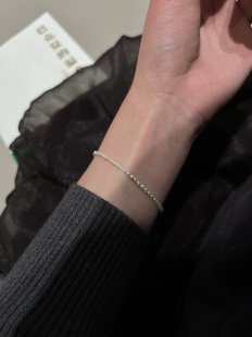 天然淡水珍珠1-2mm小珍珠手链超细小米珠