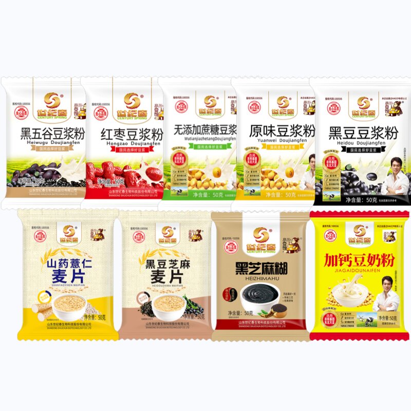 世纪春无蔗糖五谷黑芝麻豆浆粉