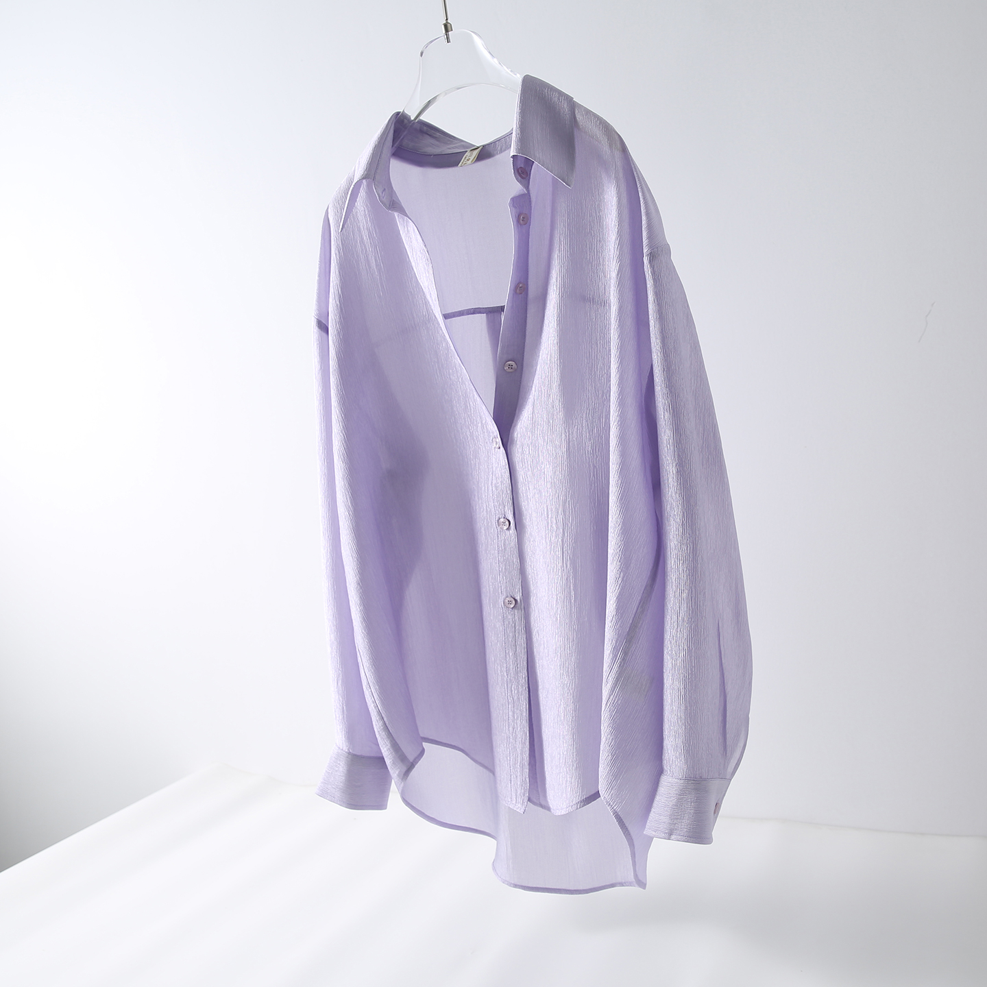 2025春夏新款薄款天丝长袖衬衫