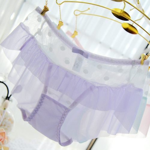 软糯网眼拼接立体蝴蝶结家居裤