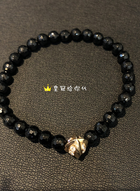 EYEFUNNY镶钻18K金珠矿石手链