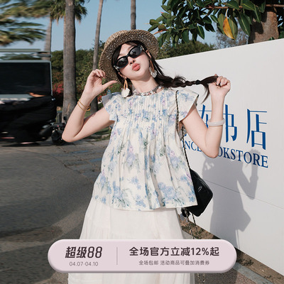 FUTUREBEATS法式复古碎花衬衫