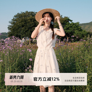 法式 棉「舒芙蕾」上衣夏季 飞袖 捏褶短款 上衣 FUTURE 娃娃衫 BEATS