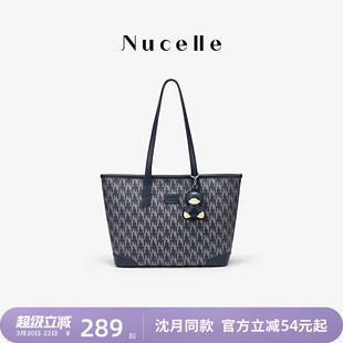 NU纽芝兰2026新款鸭子老花托特包大容量高级感单肩包气质通勤女包