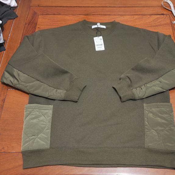 冬季新款日系元单JUNRed拼接加绒加厚口袋男女款卫衣