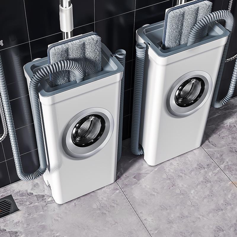 洗衣机拖把家用一拖净新款耐用拖把懒人免手洗平板刮刮乐拖地神器