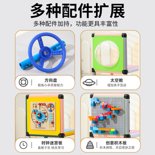 贝乐儿童室内攀爬架配件管道qua滑梯蹦床彩虹门dro太空舱周边玩具