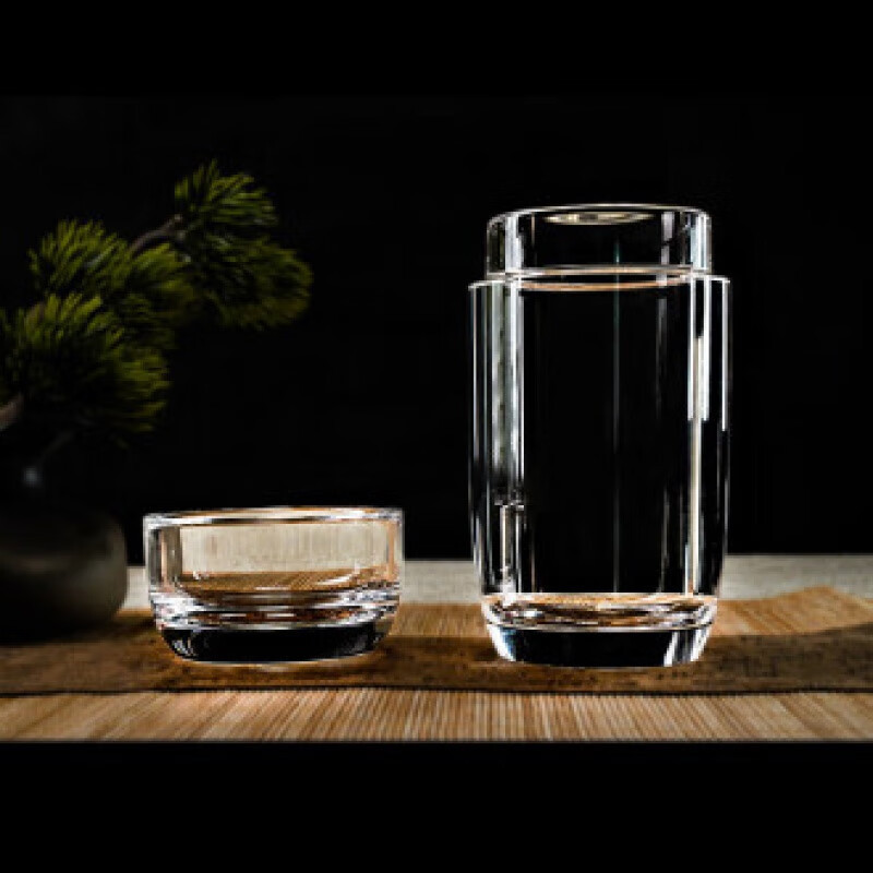 安享生活原矿水晶杯品质石手工打磨茶耐高加厚耐热无铅易清洗透明