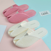 包头半拖鞋 白色洞洞鞋 女夏季 休闲外穿防滑平底凉拖鞋 时尚 2022新款