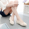 summer Wedges nurse shoes White sandals Plastic Hollow pregnant woman Mom shoes Work shoes The bird's nest Crocs