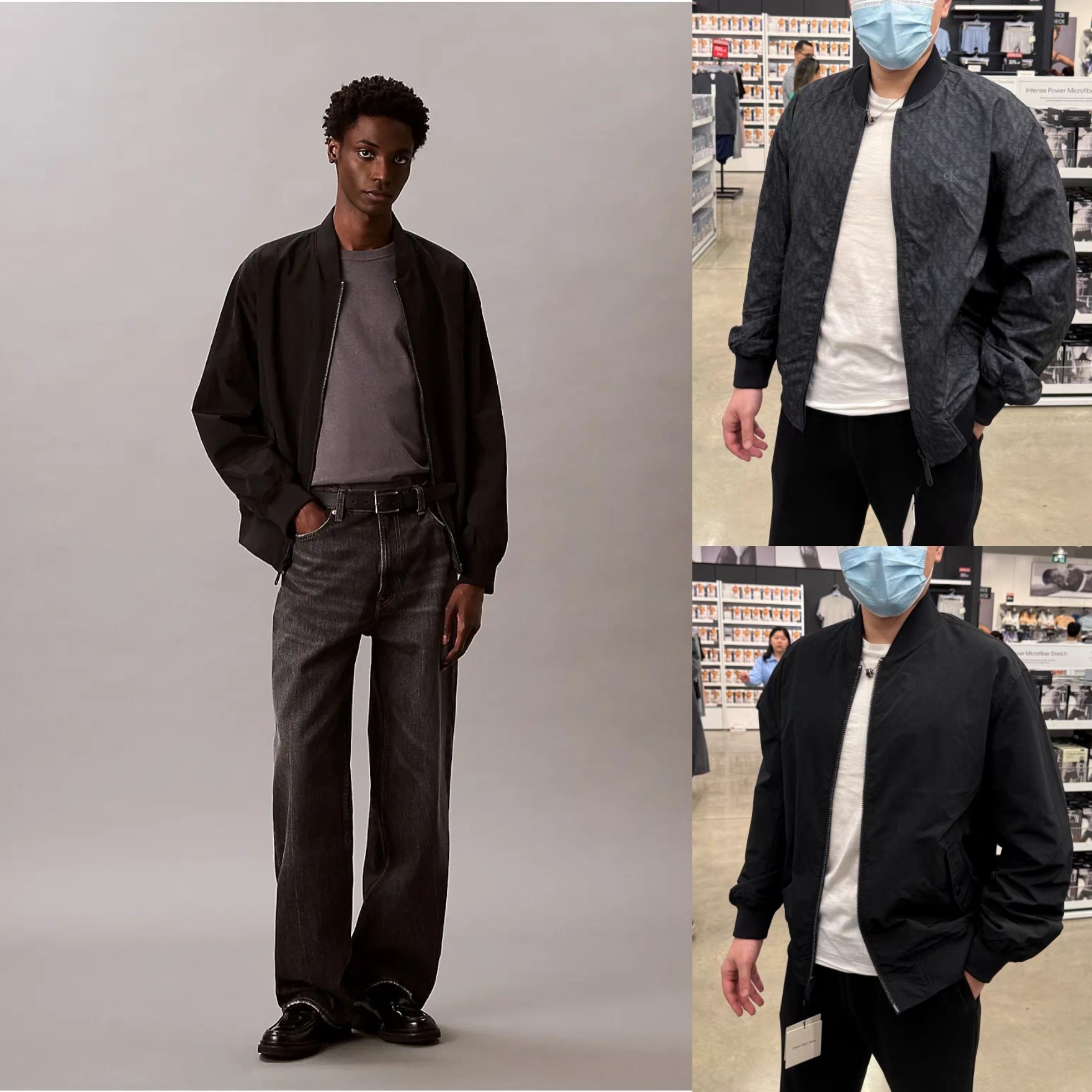 闭眼入型男款！正品CK Jeans25秋男双面穿老花满印飞行员夹克外套,运动服/休闲服装,运动茄克/外套,淘宝优惠券,粉丝福利购,淘宝优惠卷